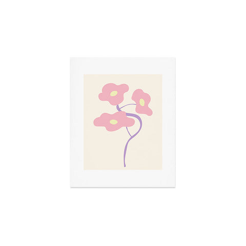 Mambo Art Studio Pastel Pink Bouquet Art Print