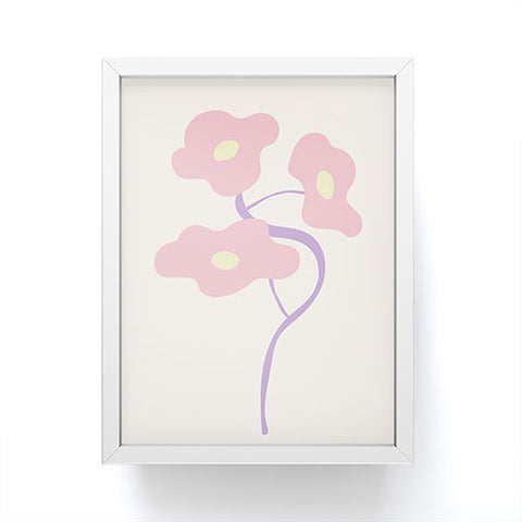 Mambo Art Studio Pastel Pink Bouquet Framed Mini Art Print