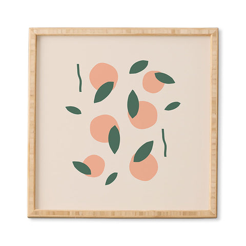 Mambo Art Studio Peaches and Oranges Framed Wall Art