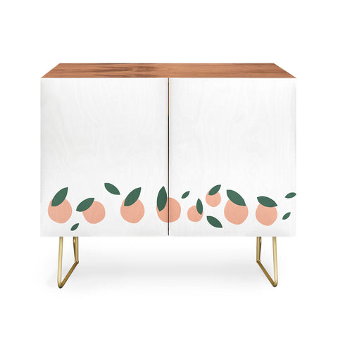 Mambo Art Studio Peaches and Oranges Credenza