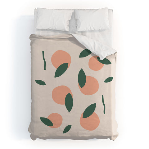 Mambo Art Studio Peaches and Oranges Duvet Cover