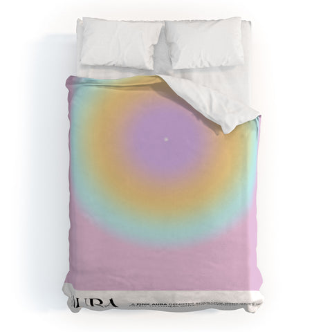 Mambo Art Studio Pink Aura Duvet Cover