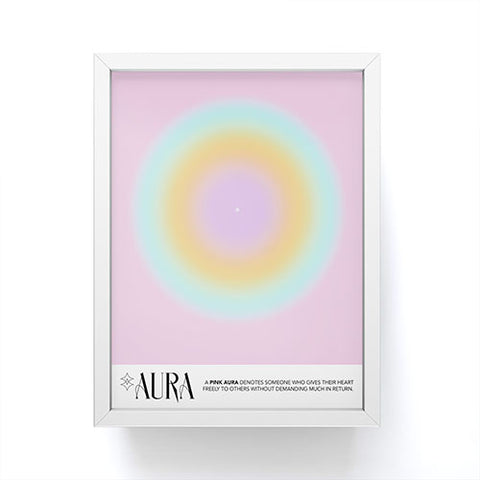 Mambo Art Studio Pink Aura Framed Mini Art Print