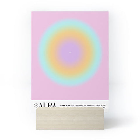Mambo Art Studio Pink Aura Mini Art Print