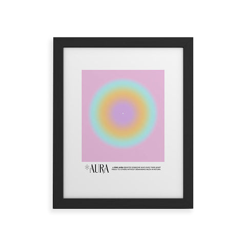 Mambo Art Studio Pink Aura Framed Art Print