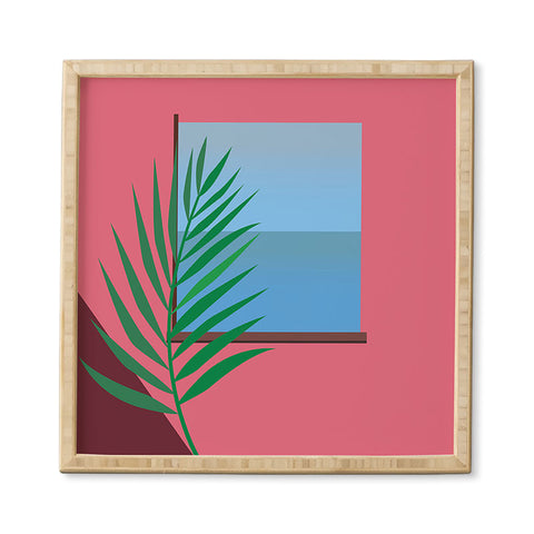 Mambo Art Studio Pink View Framed Wall Art