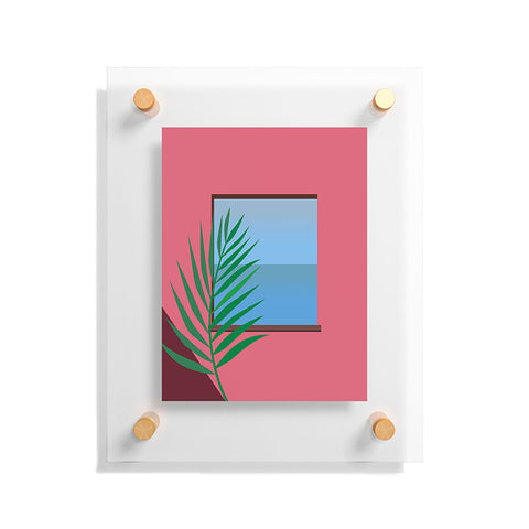 Mambo Art Studio Pink View Floating Acrylic Print