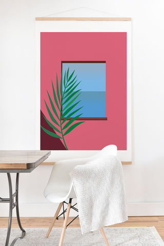 Mambo Art Studio Pink View Art Print And Hanger