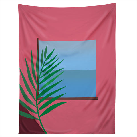 Mambo Art Studio Pink View Tapestry
