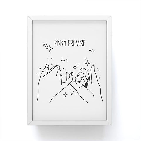 Mambo Art Studio Pinky Promise Framed Mini Art Print