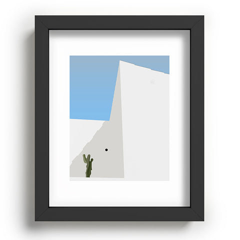 Mambo Art Studio Santorini Illustration Recessed Framing Rectangle