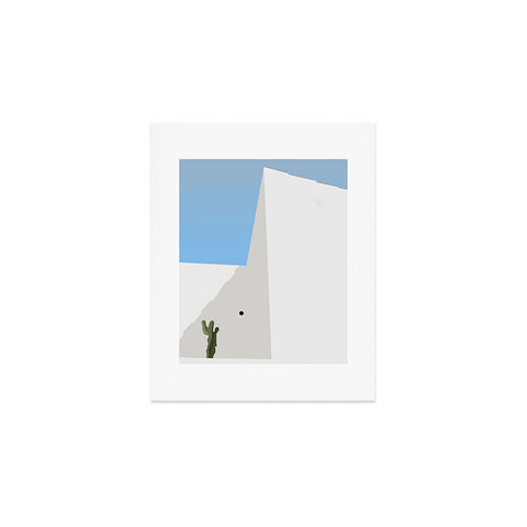 Mambo Art Studio Santorini Illustration Art Print