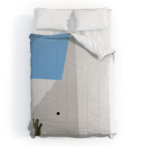 Mambo Art Studio Santorini Illustration Comforter