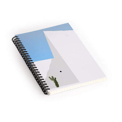 Mambo Art Studio Santorini Illustration Spiral Notebook