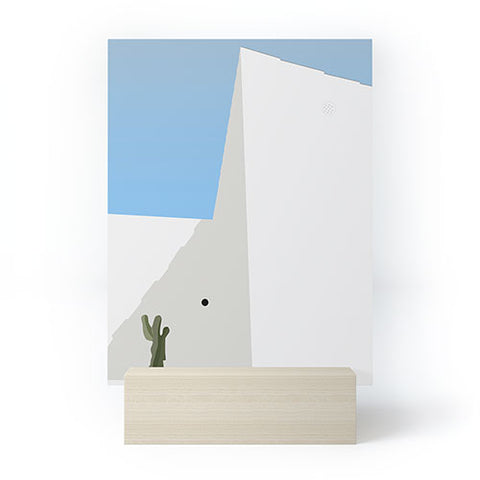 Mambo Art Studio Santorini Illustration Mini Art Print