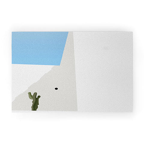 Mambo Art Studio Santorini Illustration Welcome Mat