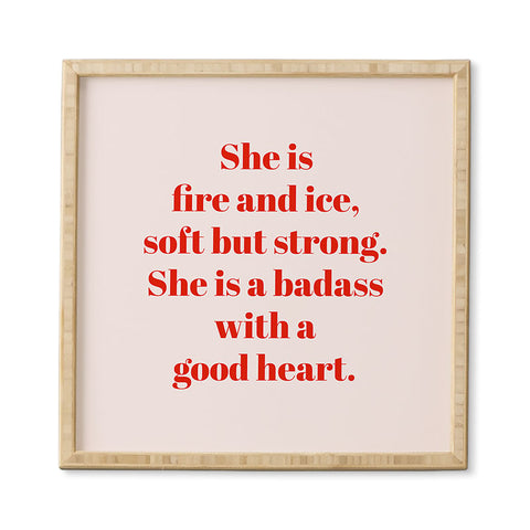 Mambo Art Studio She is Fire and Ice Framed Wall Art