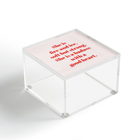 Mambo Art Studio She is Fire and Ice Acrylic Box