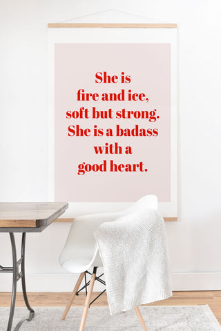 Mambo Art Studio She is Fire and Ice Art Print And Hanger