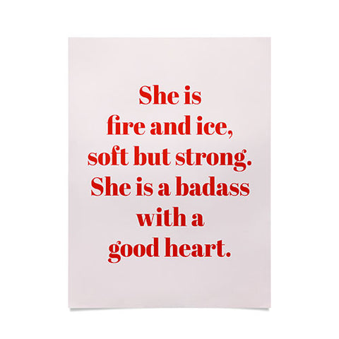 Mambo Art Studio She is Fire and Ice Poster