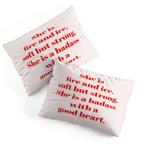 Mambo Art Studio She is Fire and Ice Pillow Shams