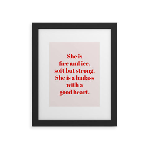Mambo Art Studio She is Fire and Ice Framed Art Print