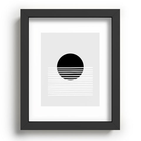 Mambo Art Studio Sunset Monochrome Recessed Framing Rectangle
