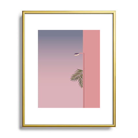 Mambo Art Studio Sunset Urban Landscape Metal Framed Art Print