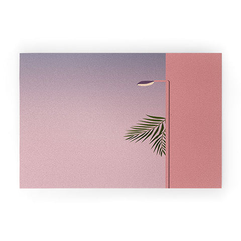 Mambo Art Studio Sunset Urban Landscape Welcome Mat