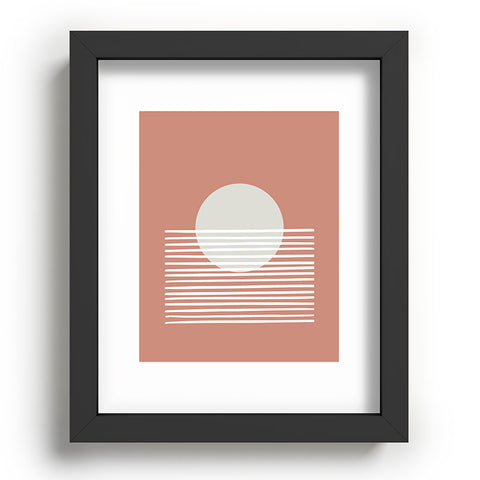 Mambo Art Studio Terracota Sunset Recessed Framing Rectangle