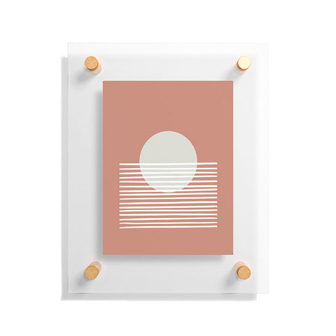 Mambo Art Studio Terracota Sunset Floating Acrylic Print