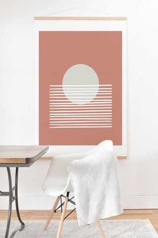 Mambo Art Studio Terracota Sunset Art Print And Hanger