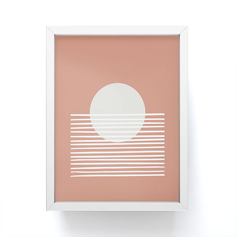 Mambo Art Studio Terracota Sunset Framed Mini Art Print