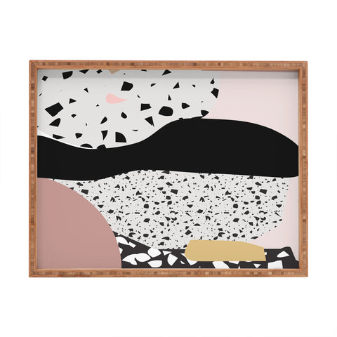 Mambo Art Studio Terrazzo in Pink Rectangular Tray