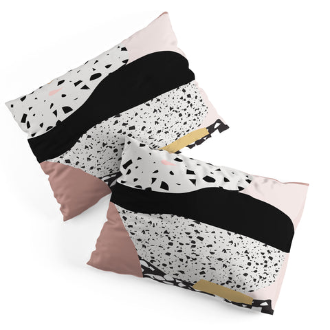 Mambo Art Studio Terrazzo in Pink Pillow Shams
