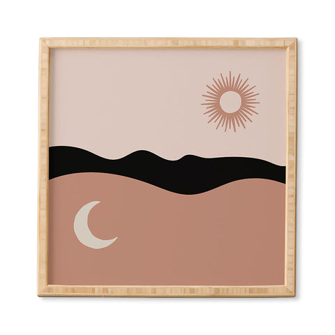 Mambo Art Studio The Sun and The Moon Framed Wall Art