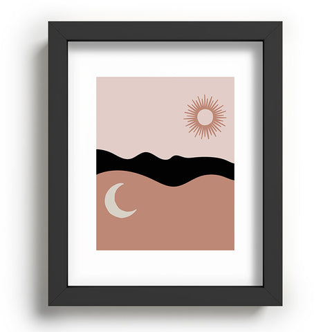 Mambo Art Studio The Sun and The Moon Recessed Framing Rectangle