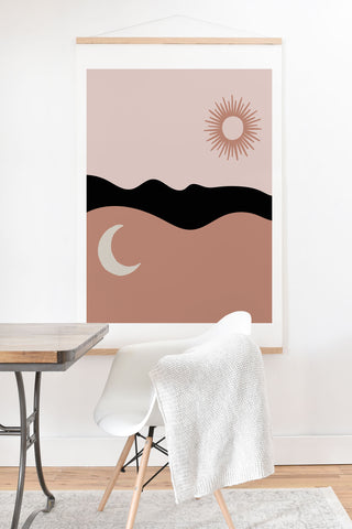Mambo Art Studio The Sun and The Moon Art Print And Hanger