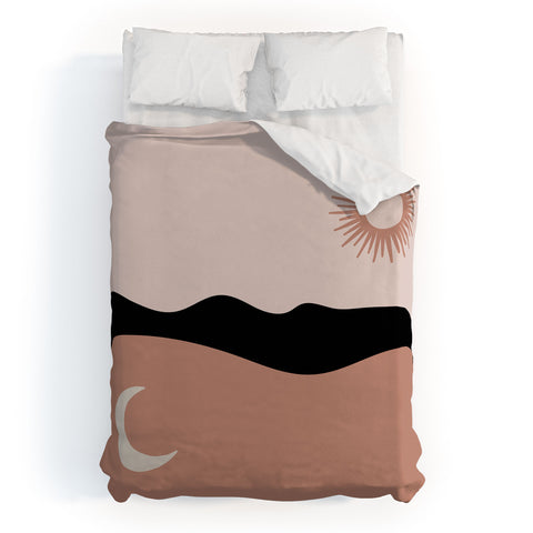 Mambo Art Studio The Sun and The Moon Duvet Cover