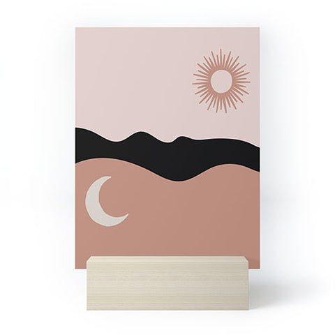 Mambo Art Studio The Sun and The Moon Mini Art Print