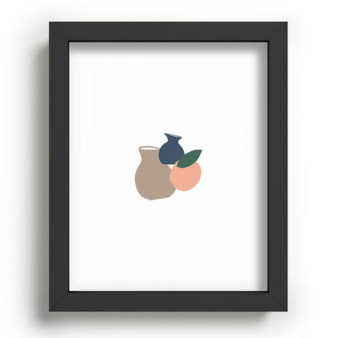 Mambo Art Studio Vases and Fruits Recessed Framing Rectangle