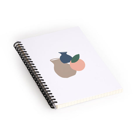 Mambo Art Studio Vases and Fruits Spiral Notebook