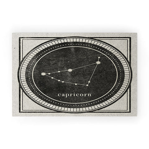 Mambo Art Studio Vintage Astrology Capricorn Welcome Mat
