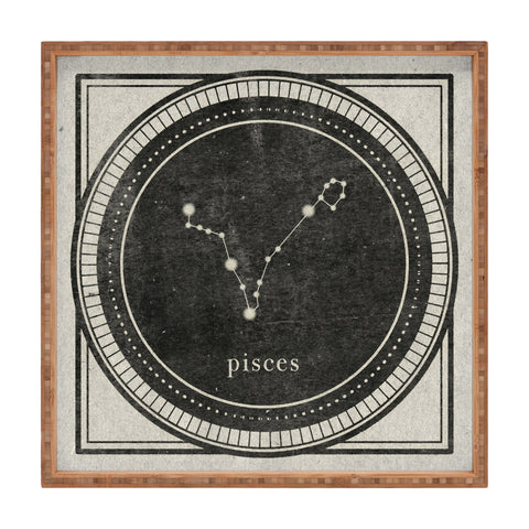 Mambo Art Studio Vintage Astrology Pisces Square Tray