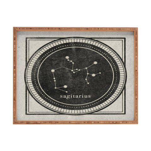 Mambo Art Studio Vintage Astrology Sagitarius Rectangular Tray