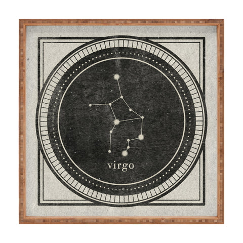 Mambo Art Studio Vintage Astrology Virgo Square Tray