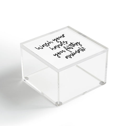 Mambo Art Studio Wash your hands Acrylic Box