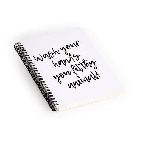Mambo Art Studio Wash your hands Spiral Notebook