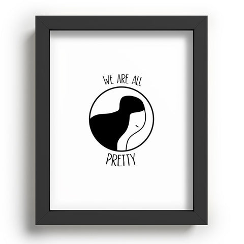 Mambo Art Studio We Are All Pretty Recessed Framing Rectangle