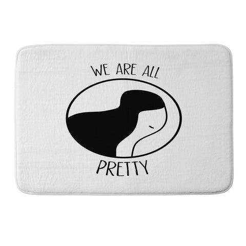 Mambo Art Studio We Are All Pretty Memory Foam Bath Mat